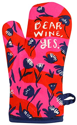 Blue Q Oven Mitt ~ Dear Wine, Yes. Super-Insulated Quilting, Comfy, Natural-Fitting Shape, 100% Cotton.