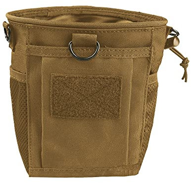 MAGARROW Taktisch Molle Beutel mit Kordelzug Kleine Gürteltasche Tragbare Multifunktionale Kordelzug Halter Zubehör (TAN)