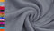 StoffBook WELLNESS FLEECESTOFF WEICH STOFF STOFFE, E223 (Grau)