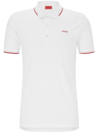 HUGO Men's Dinoso222 Polo Shirt, White100, L