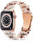 Upeak Resin Harz Ersatzarmband Kompatibel mit Apple Watch Armband 41mm 40mm 38mm 42mm(Series 10), Leicht Ersatz für Apple Watch Band, für Apple Watch Series 10/9/8/7/6/5/4/3/2/1/SE2/SE, Nougat