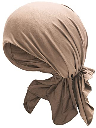 ZLYC Damen Chemo Turban Mütze Vorgebundenes Kopftuch Headwraps Leichte Beanie Hut