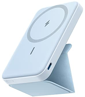 Anker Power Bank, 622 Magnetic Battery (MagGo), 5000mAh Foldable Magnetic Wireless Portable Charger and USB-C for iPhone 16/16 Plus/16 Pro/16 Pro Max, iPhone 15/14/13/12 Series