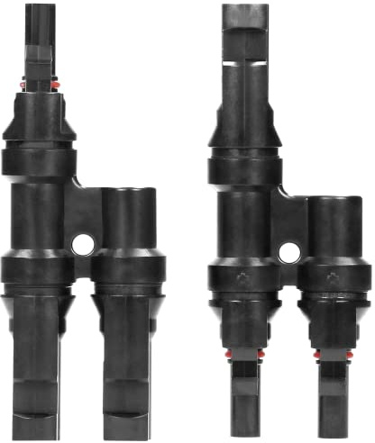 ORNO Connettore Mc4 tipo T per pannelli solari IP67 conformità alla norma: IEC 60068-2-52 (2 x MC4)