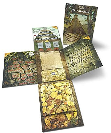 Hidden Games - Puzzle Card - THE TREASURE HUNT - British UK - Greeting card, Escape Room card, Gift card, Money gift card