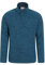 Mountain Warehouse Snowdon Mens Micro Fleece Top - Warm, Breathable, Quick Drying, Zip Collar Fleece Sweater, Soft & Smooth Pullover - For Spring Summer, Travelling, Walking Indigo L