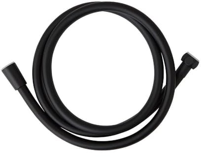 Kiamami Valentina - Tuyau flexible de 150 cm noir mat pour douche