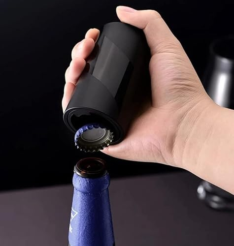 RJP Automatic Bottle Opener, Magnetic Bottle Opener, Push Down Bottle Opener, Beer Gifts for Men, Magnet Beer Bottle Opener for Beer Lovers and Weak Hands, Home Bar Bottle Opener Kitchen Accessories