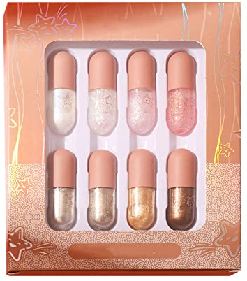 Flüssiger Lidschatten Silber Liquid Glitter Eyeshadow Highlighter Makeup Korean Makeup K Drama Glitter Under Eye Glow Long Lasting 5ml