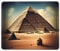 Dreaming of The Pyramids of Khufu Textured Mouse Pad, Rubberized Locking Edge Anti-Slip Mouse Pad for Office Gaming Computer Laptop7 X 8.6 In