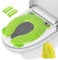 Grün Toilettensitzbezug Faltbarer Toilettentrainer für Kinder, Faltbarer Toilettensitz Kinder, Tragbar Kinder Toilettentrainer Sitz, WC Sitz Kleinkind Reise Töpfchentrainer mit Aufbewahrungstüte