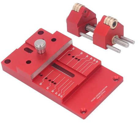Selening Jig 刃研ぎホルダー用 Kit per Affilare Scalpelli in Lega di Alluminio, di Guida per Affilatura con Dispositivo per Angolo da 15 a 45 Gradi e Calibro - Guida per Affilare