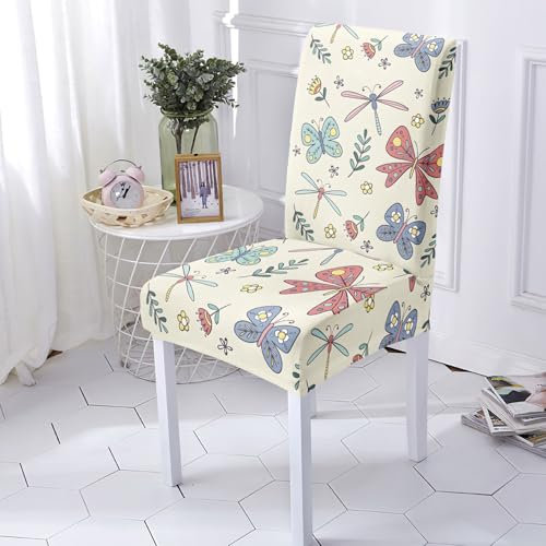 Stuhlhussen Blaurosa Stuhlüberzug Weich Spandex Stuhlhussen Schwingstühle Stuhlbezug Waschbar Stuhl überzug Abnehmbare Stuhlbezüge mit Gummiband Hussen für Stühle Stuhlhussen 2er Set