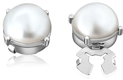 Cache Bouton de Chemise Homme | Couvre Boutons de Manchette | Boutons de Manchette pour Chemises Homme | Cadeau Mariage Affaires en Acier inoxydable | Manchette Chemise Gris Perle Argenté