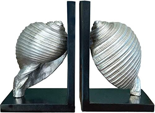 Retro-Buchstützen, Dekoration, Muschelform, Stützen für Regal, Buchstütze für Zuhause, Büro, dekorative Geschenke, dekorativ