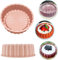 Zhenghebuy Moule Gateau Silicone Rond 20cm,Antiadhésif Moule a Gateau Rrond Silicone,Moule Silicone Patisserie Rond,Réutilisable Moule à Gâteau Cannelé pour Cheesecake,Brownie,Chocolat