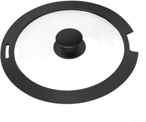Puupaa Coperchio in silicone per pentole, padelle e padelle, diametro 24/26/28 cm, coperchio versatile per pentole e padelle (nero, 26 cm)