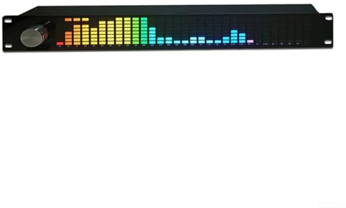 URPIZY LED-Musikspektrumanzeige, 31-Band Musik-Spektrum Analyzer 15-Band Digitaler Equalizer, Dual-Kanal, Eingebaute Effekte, AGC-Steuerung, Für Bühne Heimkino Karaoke Performance