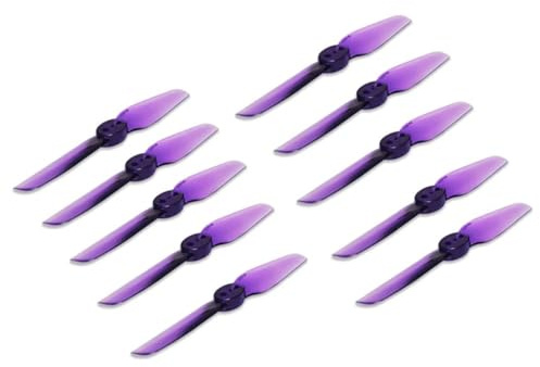 5 oder 10 Paar 65 mm 2-Blatt CW CCW Propeller – for FPV-Drohnen und Toothpick-Quadrocopter(5pairs orange)