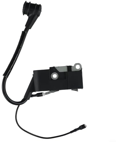 Honseadek Chainsaw Ignition Coil Outdoor with Part 45cc 52cc 58cc 4500 5200 5800 Chinese Metal Plastic Construction Black Replacement Models for Compatible Power