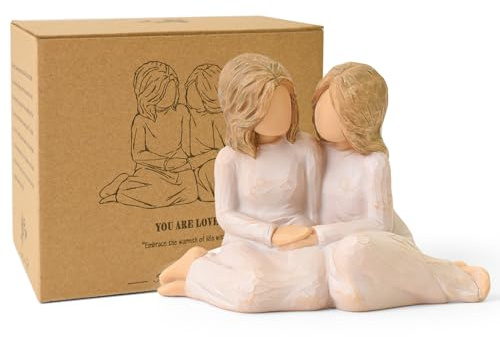 NANAOUS Beste Freundin Geschenke, Geschenk Freundin Geburtstag | Freundschaft Geschenke Figuren für Schwestern Bestie, Skulpturen Handgemalte Statue für Home Decor Ornament