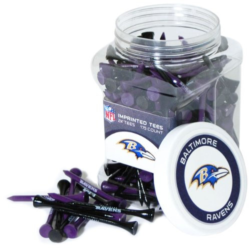 Team Golf NFL Baltimore Ravens Golf-Tees, 6,5 cm, 175 Stück, reguläre Größe, mehrere Teamfarben
