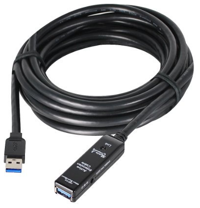 SIIG Câble répéteur actif USB 3.0 de 10 m, câble d'extension USB pour clé USB, disque dur, VR, imprimante, appareil photo (JU-CB0611-S1)