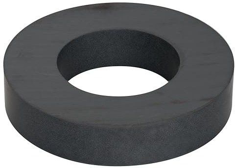 Y30BH Ferrite Ring Magnet for Arts, Crafts, Model Making, DIY and Hobbies - 74mm O.D. x 40mm I.D. x 15mm thick - 7kg Pull