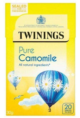 (4 PACK) - Twinings - Pure Camomile | 20 Bag | 4 PACK BUNDLE
