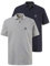 JP 1880 Hommes Grandes Tailles L-8XL Polo Manches Courtes en Coton, Lot de 2 Gris, Bleu Marine 7XL 704317 70-7XL