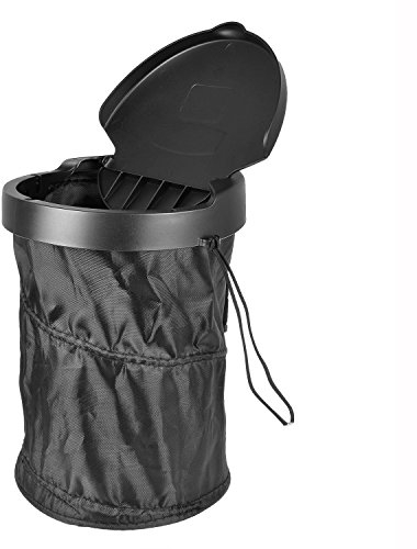OFKPO Poubelle de Voiture, Poubelle Pliable Portable, Tissu Étanche avec Compression avec Couvercle Poubelle pour Bureau, Maison et Voiture