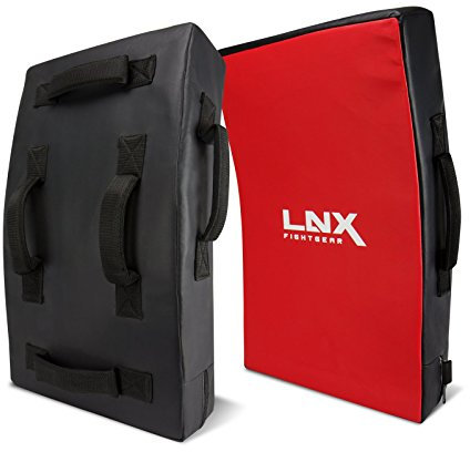 LNX Stoßkissen Pratze Performance Pro gebogen - großes XL Schlagpolster Kickpolster Pratze ideal für Kickbox- Muay Thai Training usw. 70cm