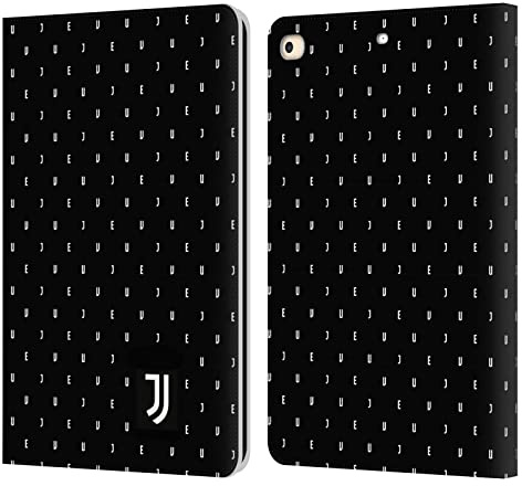 Head Case Designs Licenza Ufficiale Juventus Football Club Nero Logo Pattern Lifestyle 2 Custodia Portafoglio in Pelle Compatibile con Apple iPad 9.7 2017 / iPad 9.7 2018