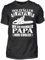 HOLZBRÜDER® Holz Papa T-Shirt - wie EIN normaler Papa nur Cooler - Wald - Kettensäge - Fichten (L)