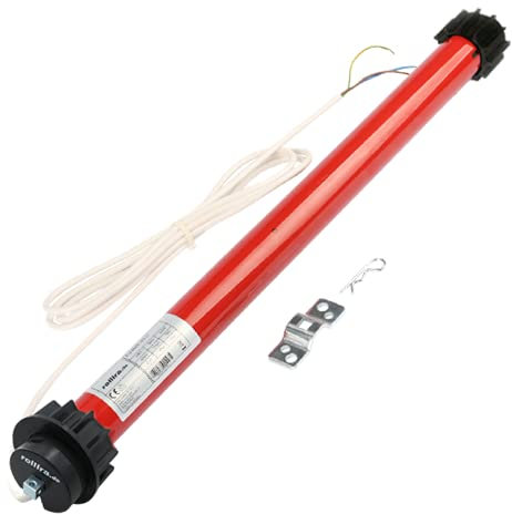 rolllra Markisenmotor Funk 40NM bis 8m Ausladung 78mm Rundwelle mit Windprotokoll … (inkl. 1-Kanal Handsender & Windsensor)