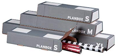 KK Verpackungen® Versandhülse für DIN A0 | 640 Stück, 860x145/108x75mm, Versandkartons mit Selbstklebe- & Steckverschluss in edlem Anthrazit | Lange Faltkartons mit Beschrifungsfeldern