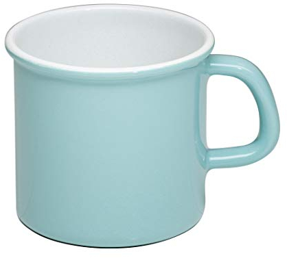 Riess, 0222-109, Topf mit Bördel 9cm, Inhalt 1/2 Liter, Sonderedition NARURE Green, Light, Grün, 0.269kg, 9cm Durchmesser, Emaille, Induktion