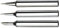 Set of 3 Tips for Tcs and 690D, for Use with Set of 3 Soldering Iron Tips for Antex CS18, TCS & 690D, Tips Soldering Irons