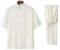 Tai Chi Uniforme Lin - Arts Martiaux Ensembles Chinois Traditionnel Hommes Femmes Vêtements Shaolin Kung Fu Wing Chun Taekwondo Coton Vêtements D'entraînement,White-XL