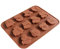 Chikanb 12 Cavity Animal Owl Shaped Silicone Candy Mould, 1 Pcs DIY Gummy Jelly Pudding Ice Cream Mold Tray, Make Dessert For Birthday Cake, 3D Mini Chocolate Baking Kitchen Mold, 7.6 * 5.9 Inch
