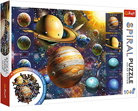 Spiral Puzzle Solar System (Puzzle): Sonnensystem. Panoramapuzzle