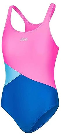 Aqua Speed Pola Badeanzug Mädchen | Einteiler | 104-158 | UV-Schutz | Blickdicht | Chlorresistent | Anti-Pilling | Schwimmanzug Blue - Pink - Light Blue - 32 Gr. 152