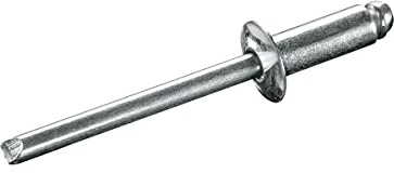 GOEBEL® - 250 x Blindnieten Stahl (Ø x L) 6,4 x 22,0 mm mit Flachkopf ISO15979 - Flachkopf Niete - Popniete - STANDARD