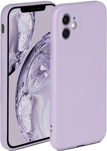 ONEFLOW Soft Case für iPhone 12 Hülle aus Silikon mit Kameraschutz, Silikonhülle mit erhöhtem Schutz fürs Display, Backcover Schutzhülle, weiche Handyhülle, Flieder