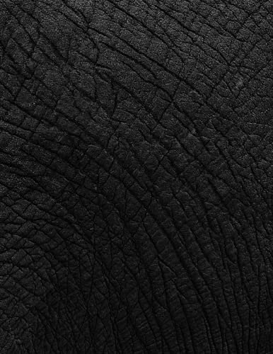 All Black Cover Notebook - Elephant Skin Print - For any day use - Black Notebook: School notebook for kids and teenagers.