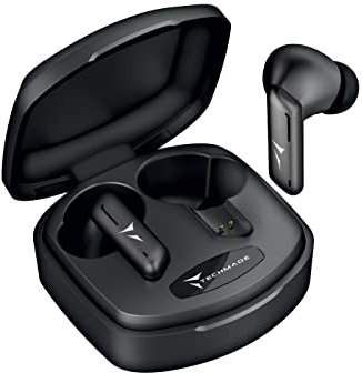 TECHMADE AURICOLARI SENZA FILO CON BOX DI RICARICA COLOR NERO