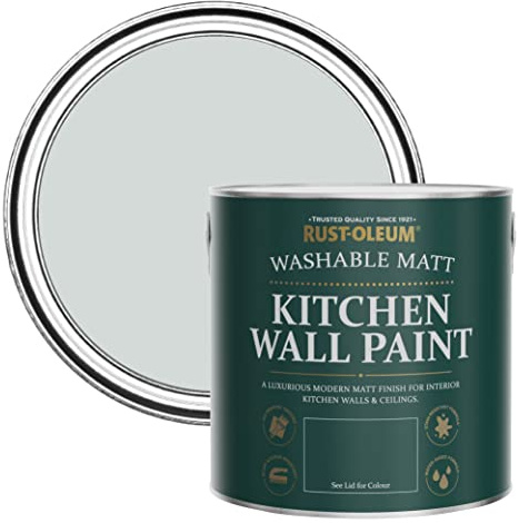 Rust-Oleum Grey Washable Kitchen Wall Paint in Matt Finish - Dove 2.5L