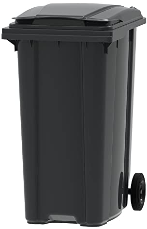 ESE Poubelle Conteneur à déchets 360L + Couvercle gris