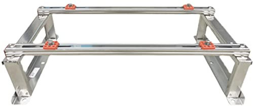 Soporte de controlador de aire Base de bomba de calor, soporte de piso Soporte de montaje en tierra para acondicionador de aire mini split sin ductos, soporte de soporte de bomba de calor