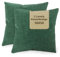 SONIT - Kissenbezug 50x50 cm - Sofa Kissen, Deko Kissenbezüge für Wohnzimmer und Schlafzimmer - 2er-Set - Made in Italy - Grün